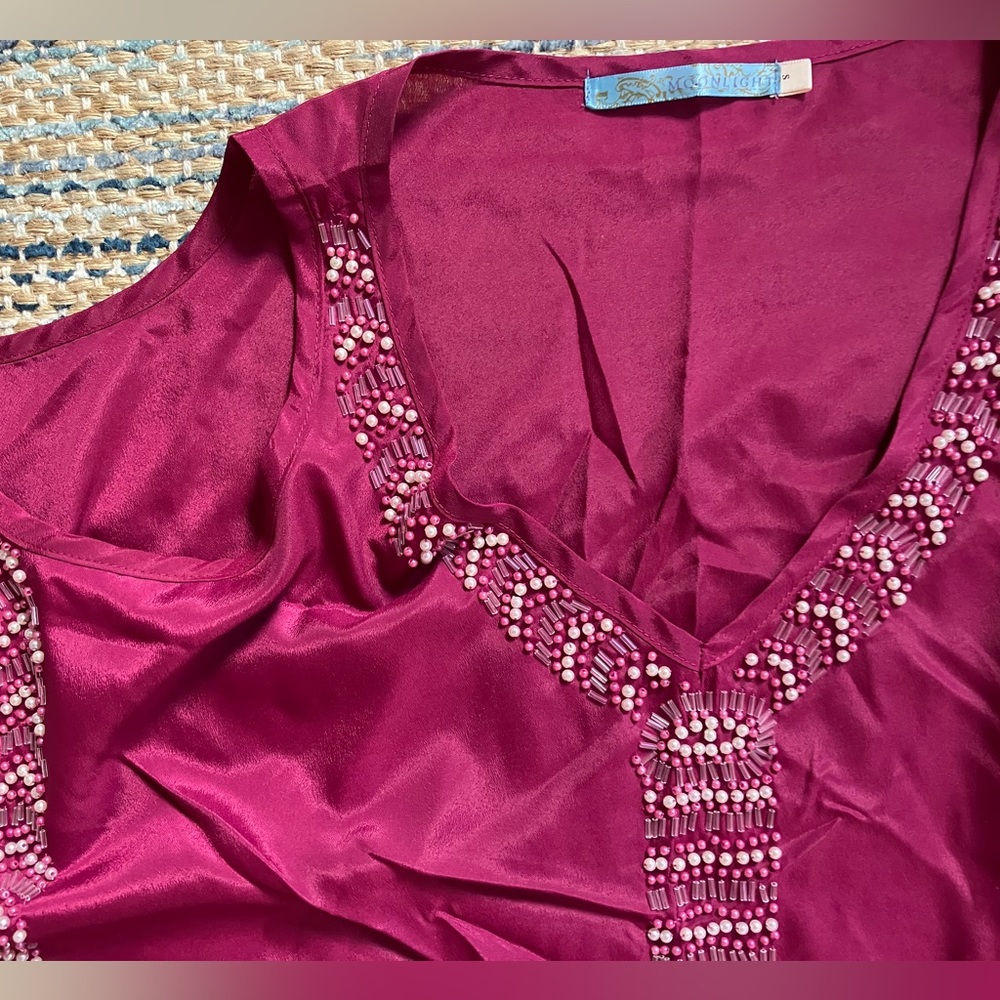 Boutique 💕❣️Beaded Cold Shoulder Top